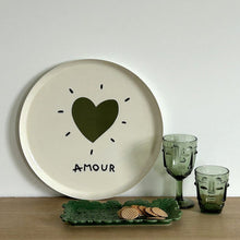 Charger l'image dans la galerie, Plateau rond coeur