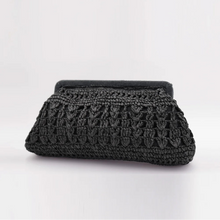Charger l'image dans la galerie, Pochette Anouk Raphia noir - Maradji