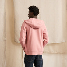Charger l'image dans la galerie, Sweat à capuche zippé rose FAGUO