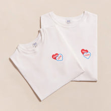 Charger l'image dans la galerie, T-shirt adulte femme - Mama love 2 coeurs