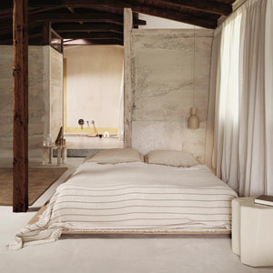 Couvre lit AIRES - naturel