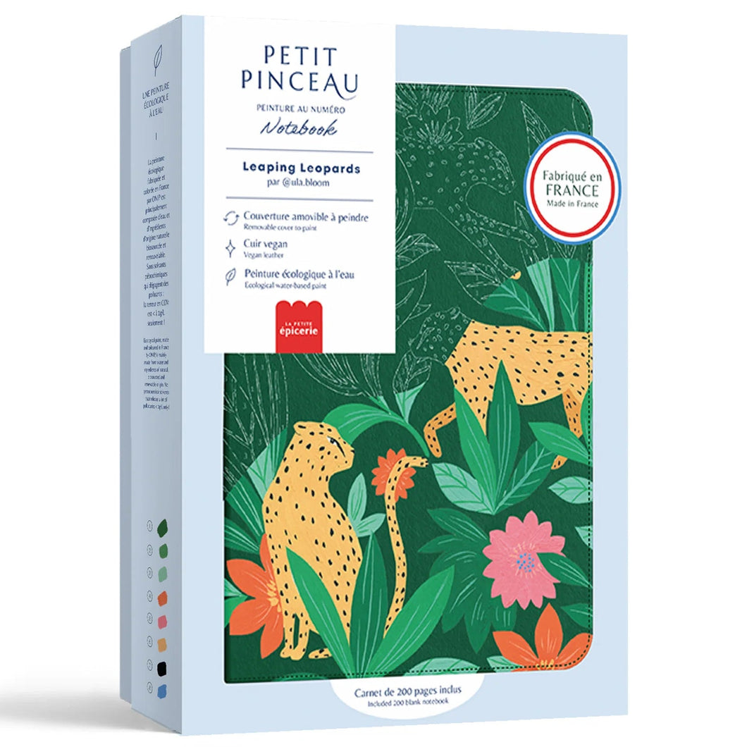 Notebook à peindre -Leaping Leaopards