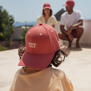 Casquette enfant -Bisou salé Rouille