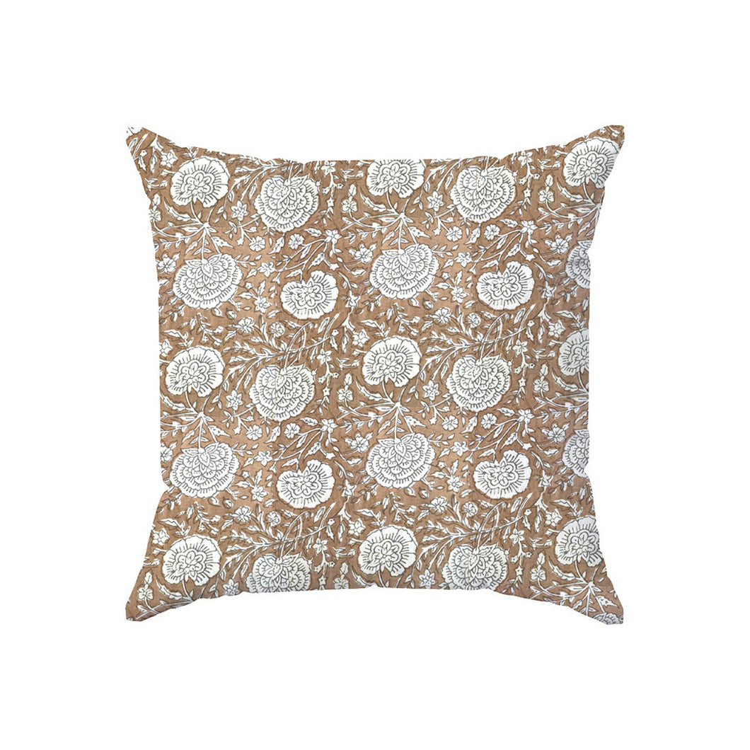 Coussin carré Pipar marron 45 x 45 cm