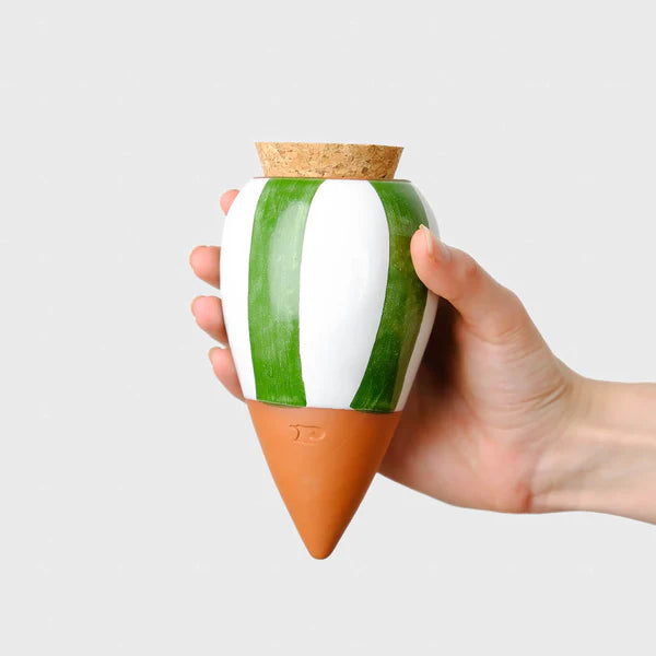 Olla Rayé vert et blanc