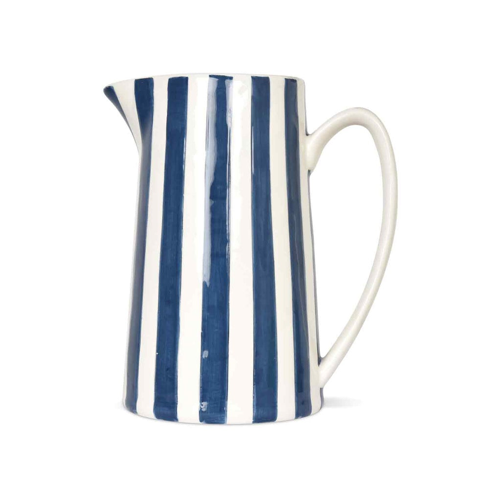 Pichet rayures bleu