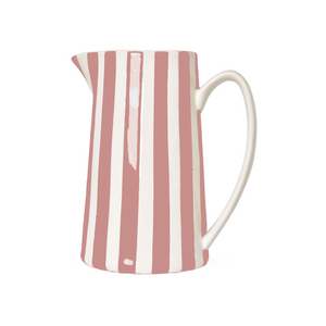 Pichet rayures rose