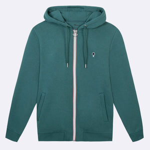 Sweat à capuche zippé lagon FAGUO