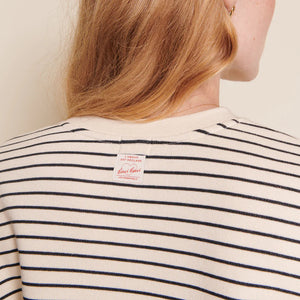 Le sweat Sky rayures en coton bio