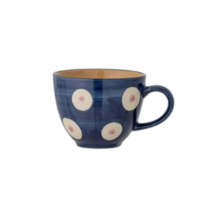 Tasse Eviaya bleu pois rose