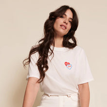 Charger l&#39;image dans la galerie, T-shirt adulte femme - Mama love 2 coeurs
