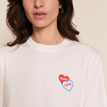 Charger l&#39;image dans la galerie, T-shirt adulte femme - Mama love 2 coeurs
