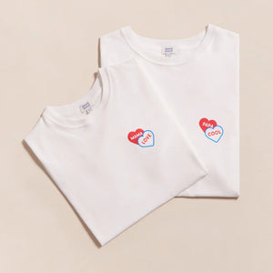 T-shirt adulte homme - Papa Cool 2 coeurs