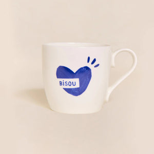 Le mug cœur Bisou - Emoi Emoi