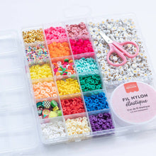 Charger l&#39;image dans la galerie, Coffret de 16 couleurs de perles heishi 6 mm - Pop
