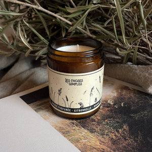 Bougie "Citronnelle" grand modèle - Les Choses Simples