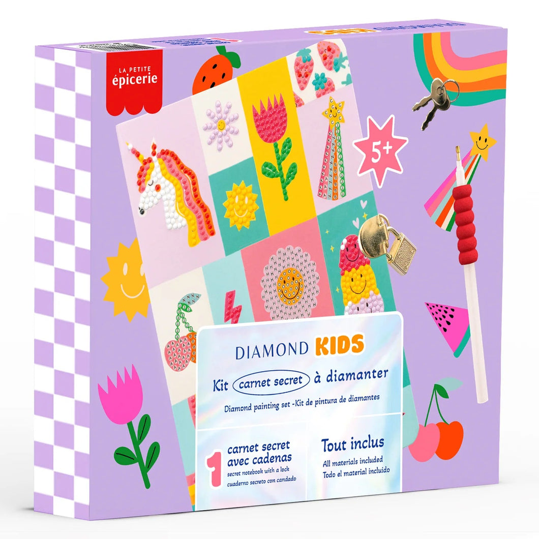 Kit créatif Diamond Painting kids - Carnet secret
