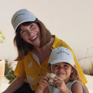 Casquette adulte - Grand Amour rayures crème