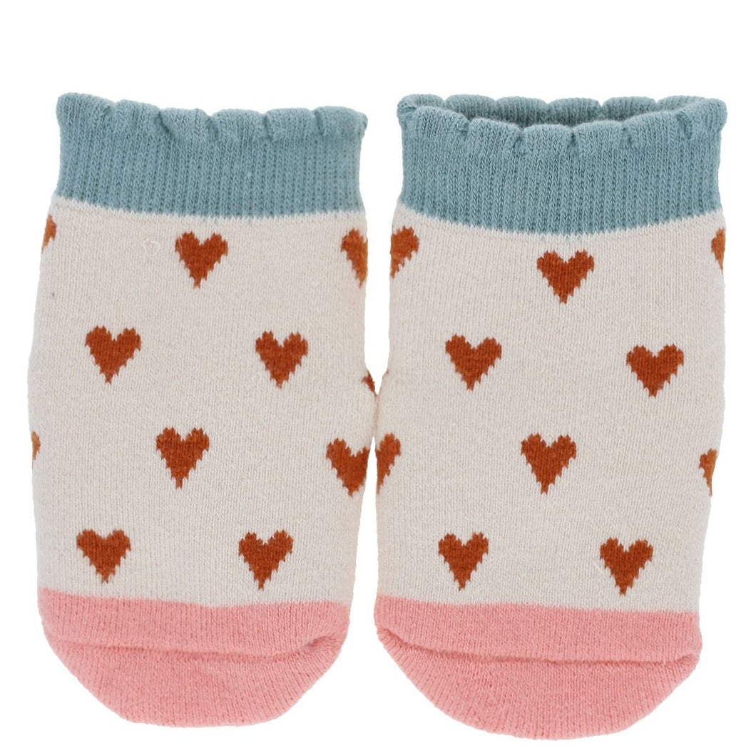 Chaussettes bébé coeur 0-6 mois