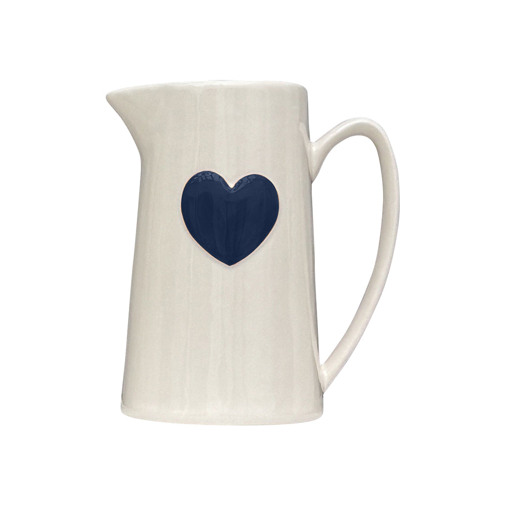 Pichet coeur bleu