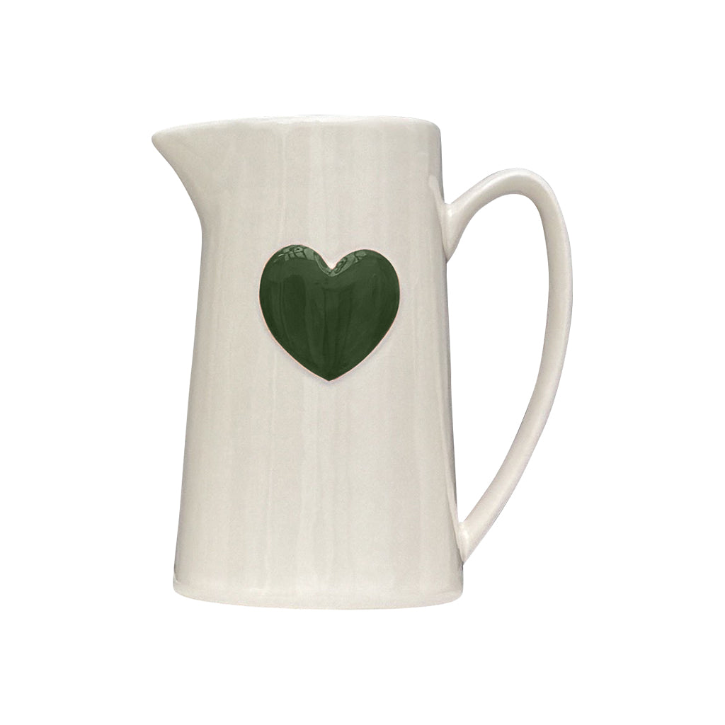 Pichet coeur vert