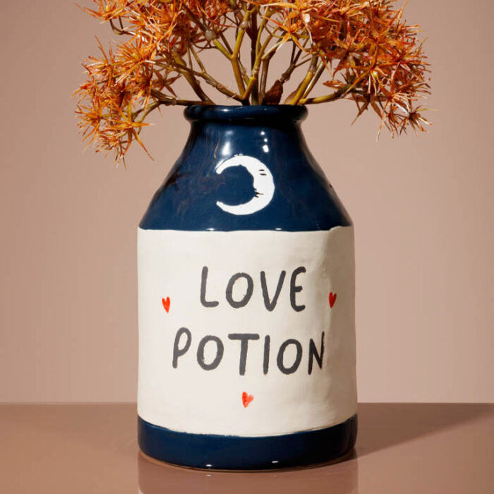 Vase bleu love potion