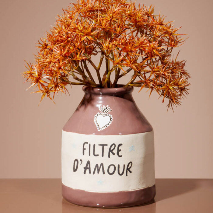 Vase rose filtre d'amour